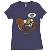 zombie ardilla Ladies Fitted T-Shirt