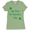 my first st patricks day Ladies Fitted T-Shirt