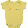 LGBT Heartbeat Baby Bodysuit