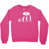 banksy funny human evolution indie Crewneck Sweatshirt