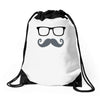 monsieur moustache Drawstring Bags