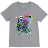 pop biker V-Neck Tee