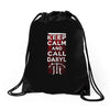 Keep Calm And Call Daryl Drawstring Bags