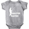 aster baiter mens rude fishing Baby Onesie