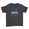 care about anime and two real people girls Youth Tee