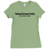 national sarcasm society funny t shirt Ladies Fitted T-Shirt