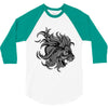 lion zentangle 3/4 Sleeve Shirt