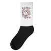 blind love fire heart Socks