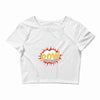 POW! Funny Explosion Cartoon Crop Top
