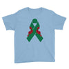 liver ribbon and rose Youth Tee