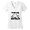 This Girl Loves Her Boyfriend Women's V-Neck T-Shirt