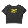 pizza slut funny diet gym workout new Crop Top
