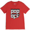 pop off square V-Neck Tee