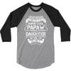 Super Cool Papaw Of A Freaking Awesome Daughter 3/4 Sleeve Shirt