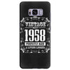 vintage made in 1958 perfectly aged a living legend Samsung Galaxy S8 Plus