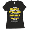 Sarcoma Cancer Awareness Ladies Fitted T-Shirt