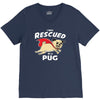 rescued by pug1 V-Neck Tee