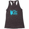 save a wave ride a surfer Racerback Tank