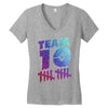 Team 10 Nigt Bubles New Design Women's V-Neck T-Shirt