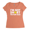 i'm not short, i'm fun size   small tiny little shorty person gift tee Women's Triblend Scoop T-shirt