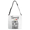 sorry i can't the angel of music is very strict Adjustable Strap Totes