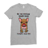 be the person your dog thinks you are Ladies Fitted T-Shirt