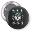 merry wolfmas Pin-back button
