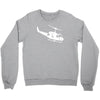 design uh 1h helicopter hubschrauber us army irak krieg war vietnam Crewneck Sweatshirt