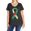 Humboldt Ribbon Ladies Curvy T-Shirt