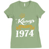 kings are born in 1974 Ladies Fitted T-Shirt
