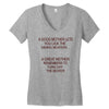 goog mom great mom Women's V-Neck T-Shirt