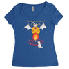 black meowgic Women's Triblend Scoop T-shirt