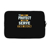 to protect and serve the rich Laptop sleeve
