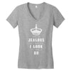 Don't Be Jealous Just Because Look This Good At 80 Women's V-Neck T-Shirt