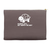 always late worth wait funny turtle Accessory Pouches