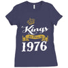 kings are born in 1976 Ladies Fitted T-Shirt