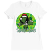 santa claws Ladies Fitted T-Shirt
