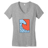 Wave Women's V-Neck T-Shirt