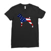 patriotic boxer Ladies Fitted T-Shirt