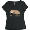 Sloth Says Not Today Women's Triblend Scoop T-shirt