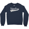 sunday funday (white) Crewneck Sweatshirt
