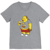 fractal comic book guy V-Neck Tee
