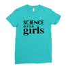 Science is for Girls Ladies Fitted T-Shirt