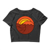 sunset circle Crop Top
