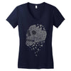 skull triangle Women's V-Neck T-Shirt