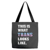 This is What Trans Looks Like Tote Bags