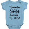 feminism is my second favorite f word Baby Bodysuit