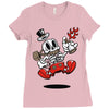 modern hero Ladies Fitted T-Shirt