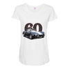 1960 ac cobra, `classic car ideal birthday gift present. Maternity Scoop Neck T-shirt