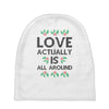 Love Actually Is All Around Ugly Christmas for light Baby Beanies